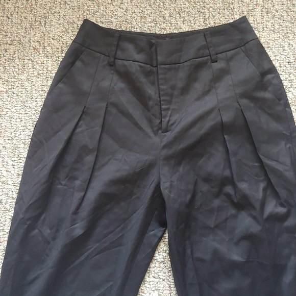 Alpha60 Black Wool Trouser Pants Size Small - Picture 3 of 5